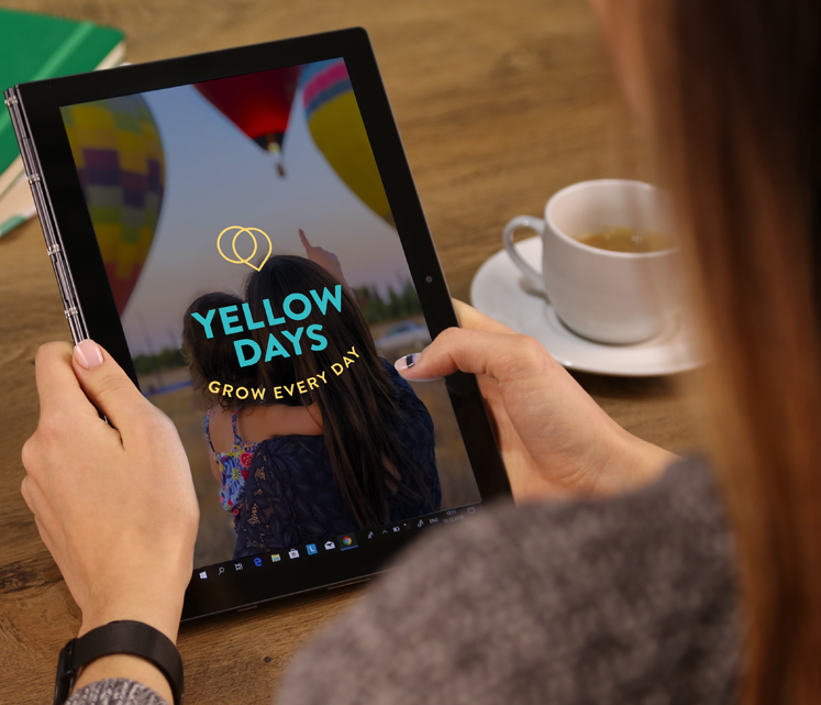 Yellow Days on tablet